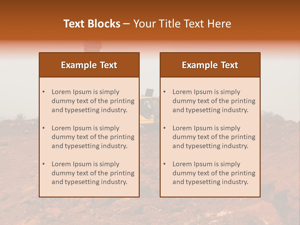 Digger Rock Ditch PowerPoint Template