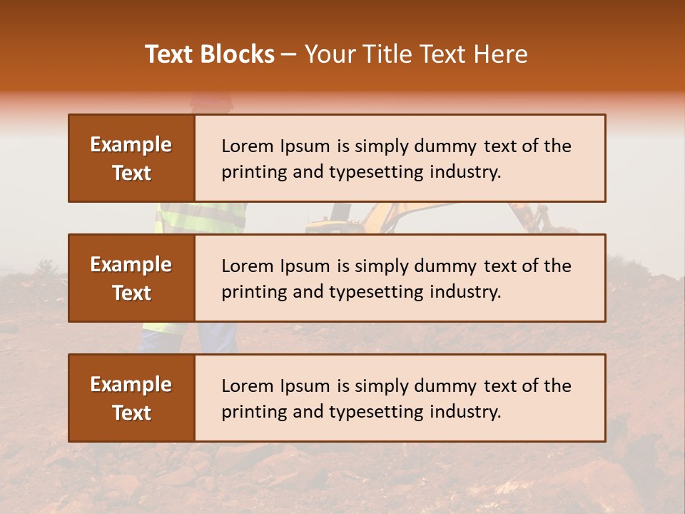 Digger Rock Ditch PowerPoint Template