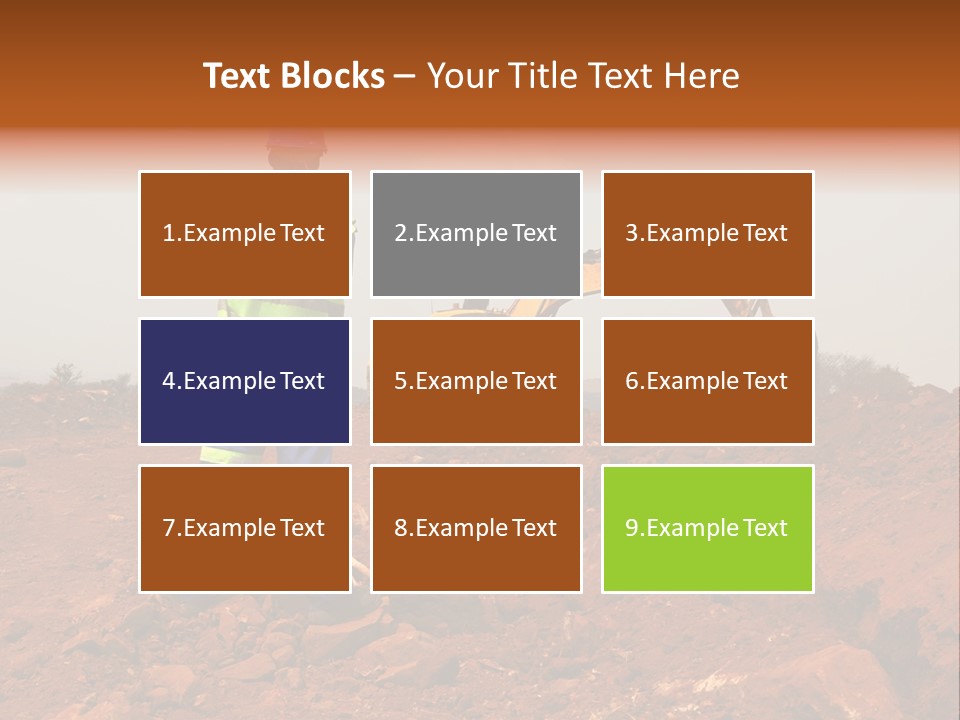 Digger Rock Ditch PowerPoint Template