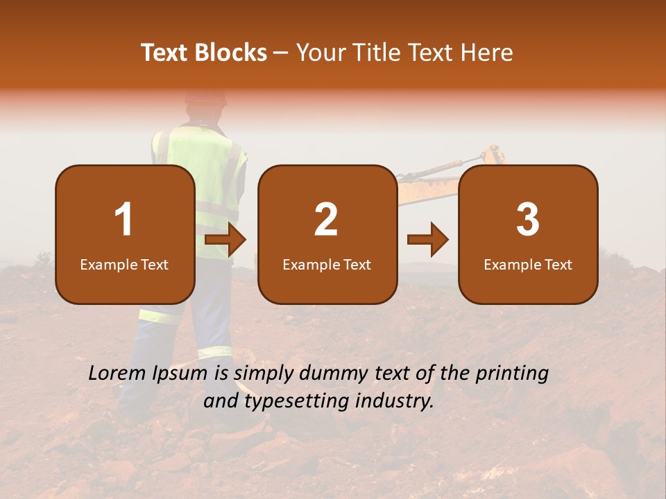 Digger Rock Ditch PowerPoint Template
