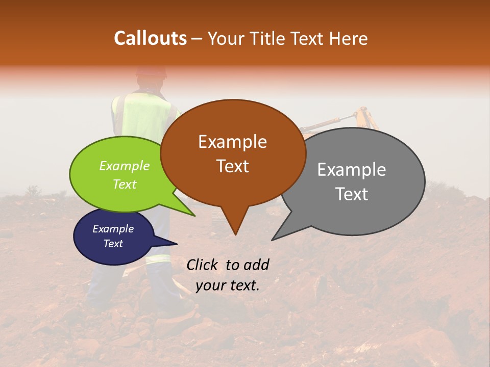 Digger Rock Ditch PowerPoint Template