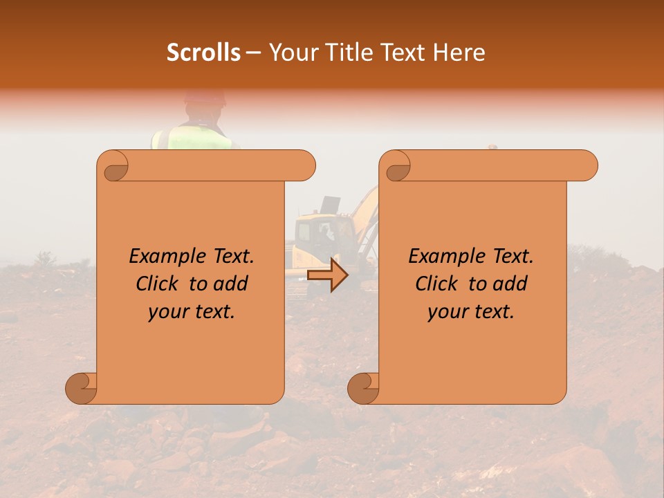 Digger Rock Ditch PowerPoint Template