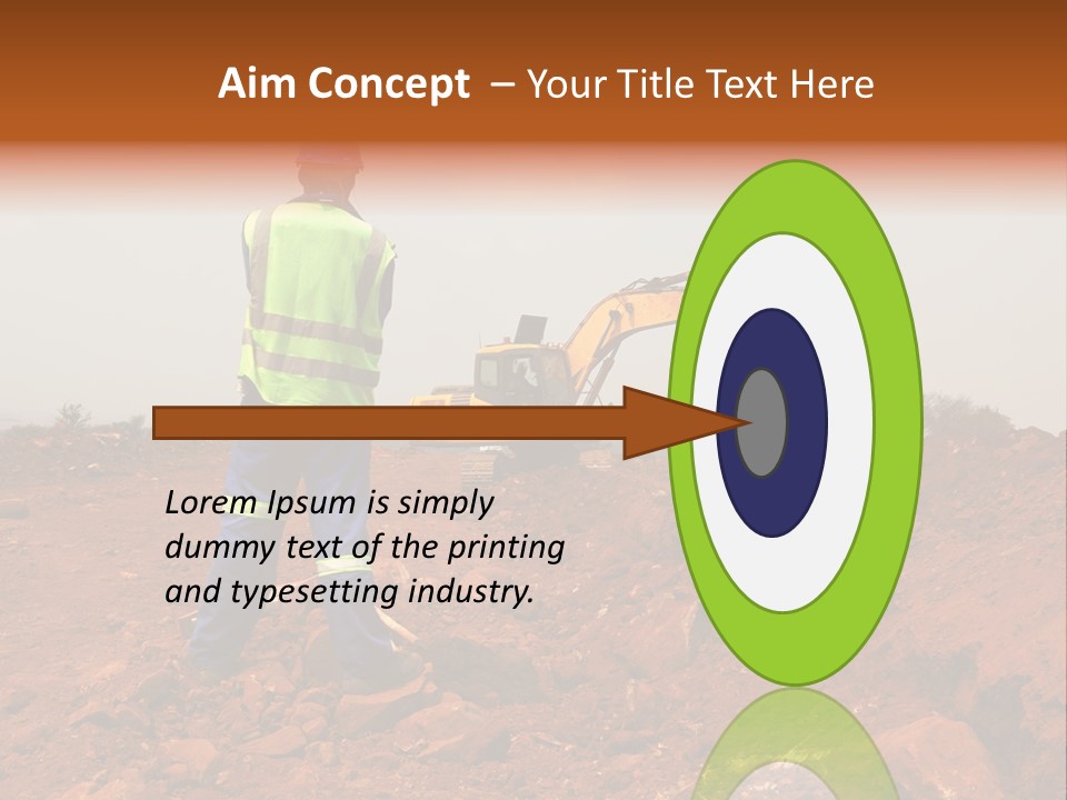 Digger Rock Ditch PowerPoint Template