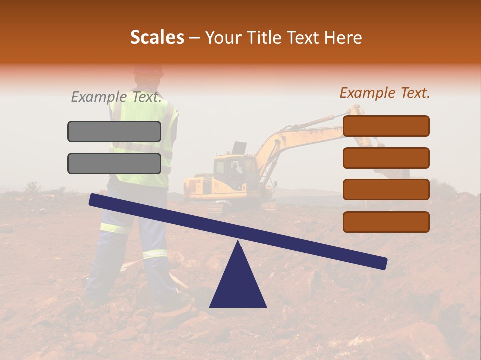 Digger Rock Ditch PowerPoint Template