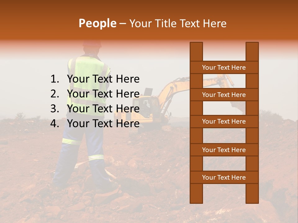 Digger Rock Ditch PowerPoint Template