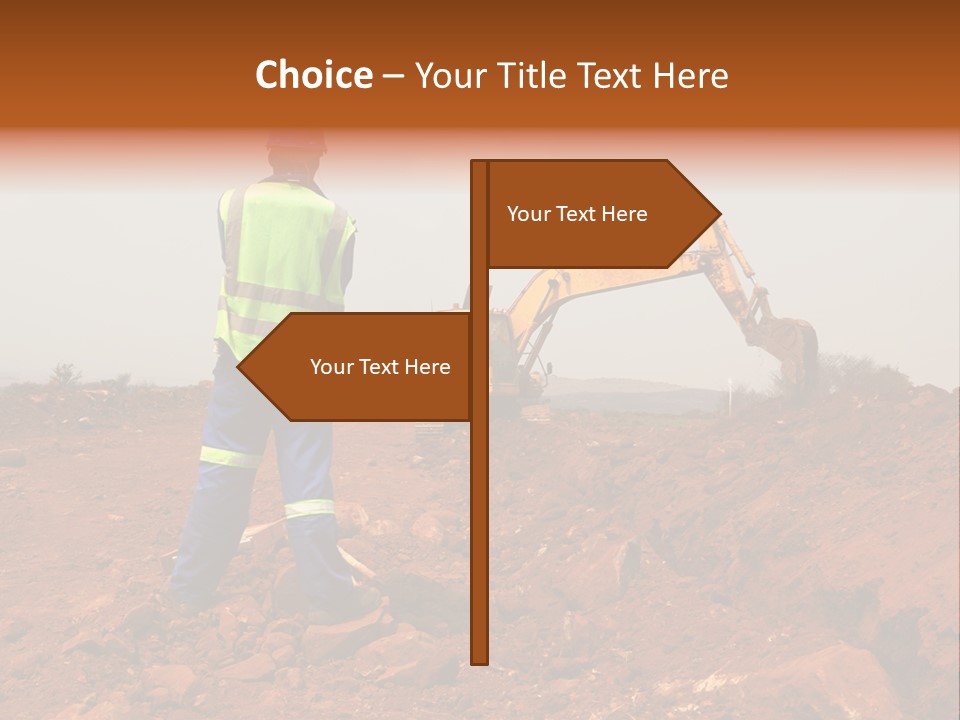 Digger Rock Ditch PowerPoint Template