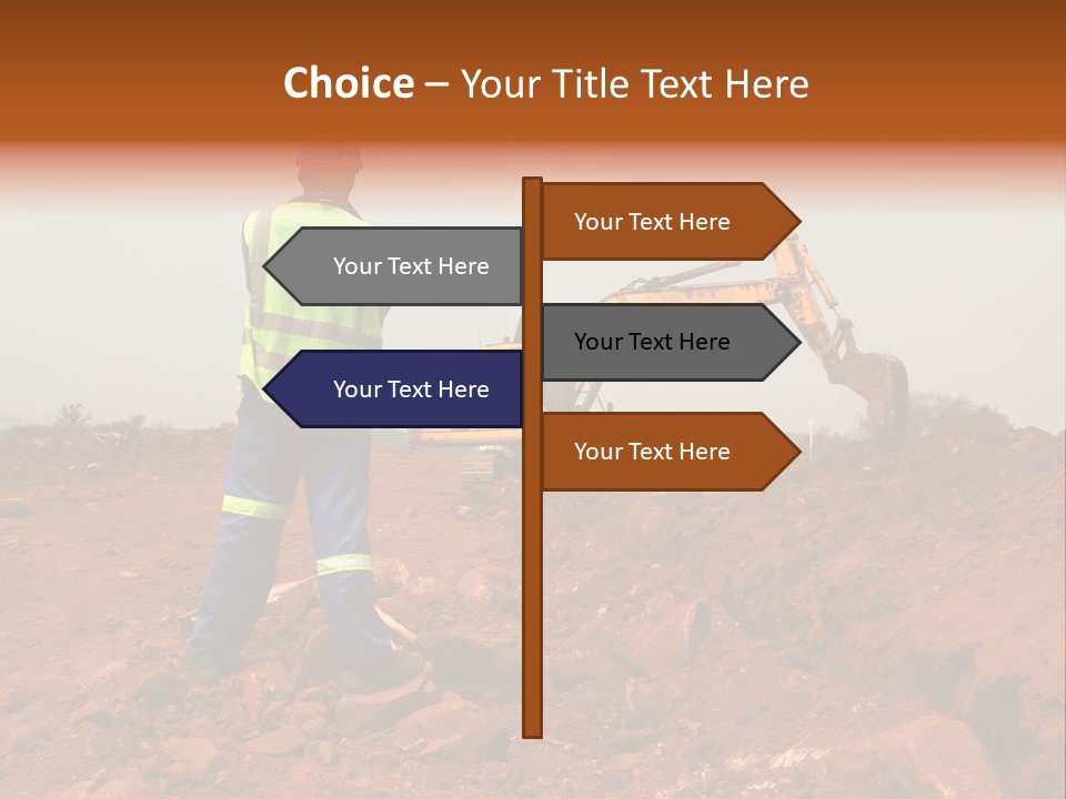 Digger Rock Ditch PowerPoint Template