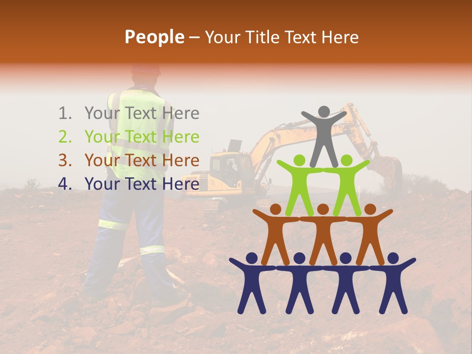 Digger Rock Ditch PowerPoint Template