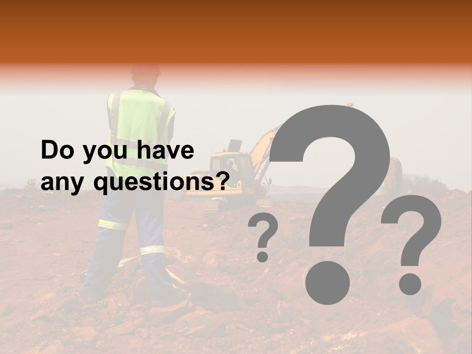 Digger Rock Ditch PowerPoint Template