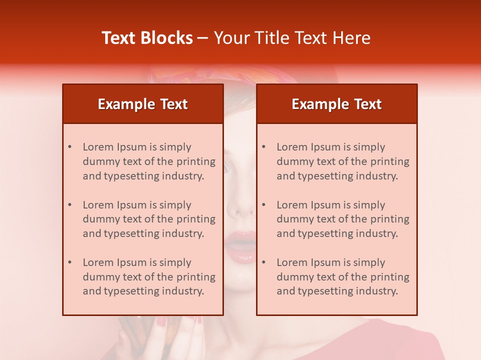 Redhead Human Fresh PowerPoint Template