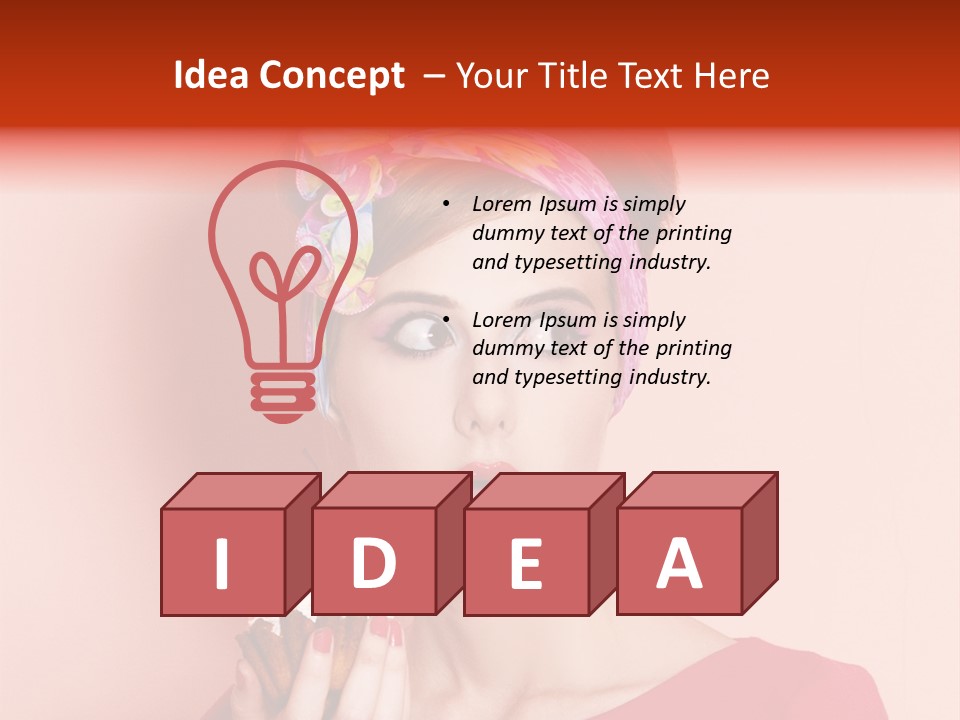 Redhead Human Fresh PowerPoint Template