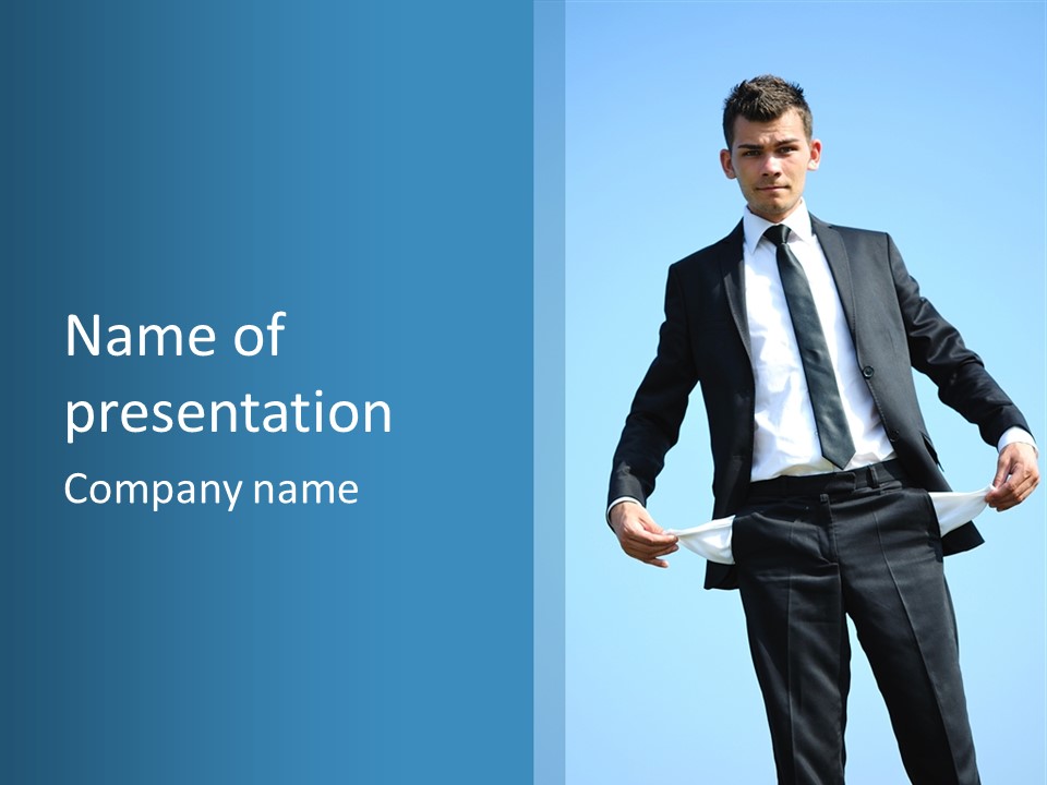 Modern Skylight Man PowerPoint Template