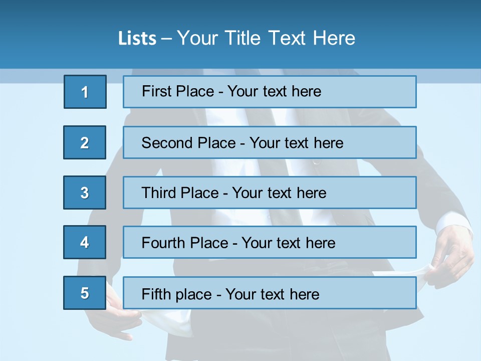 Modern Skylight Man PowerPoint Template