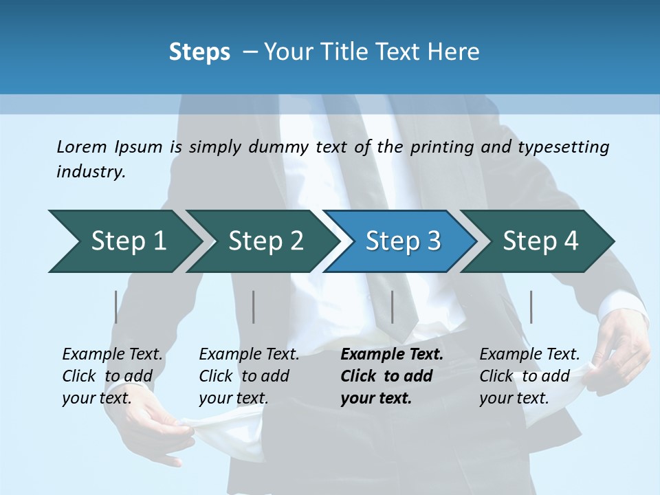 Modern Skylight Man PowerPoint Template
