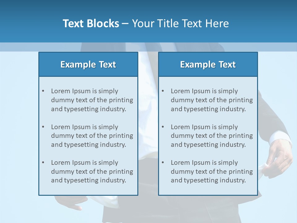 Modern Skylight Man PowerPoint Template