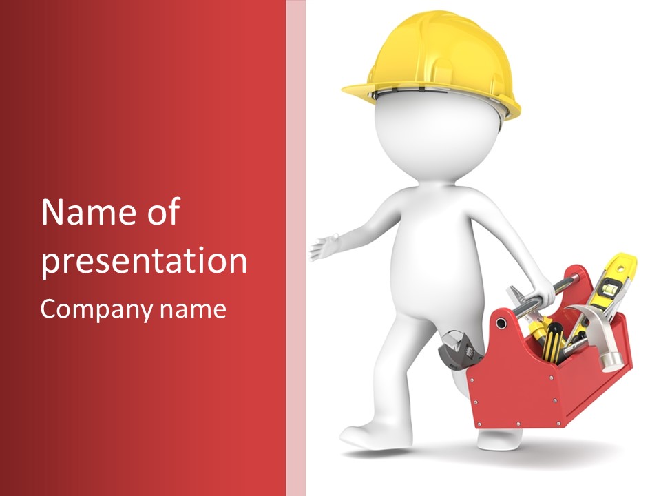 Hammer Repairman Run PowerPoint Template