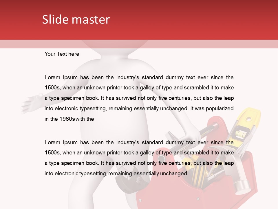 Hammer Repairman Run PowerPoint Template