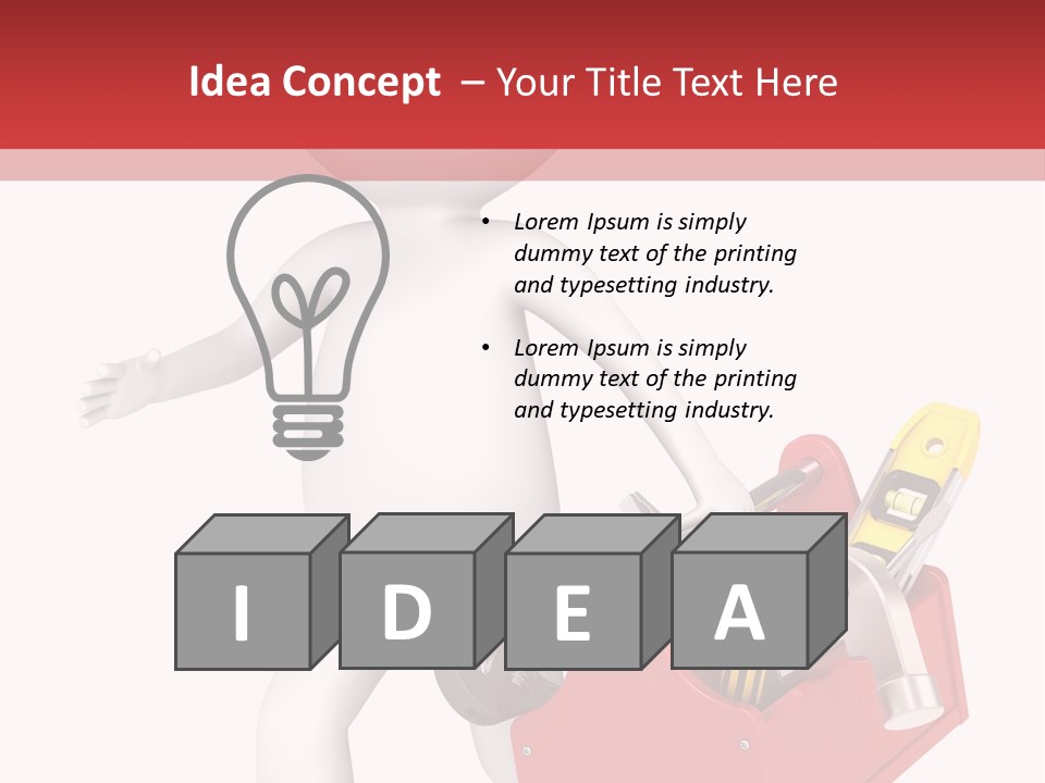 Hammer Repairman Run PowerPoint Template