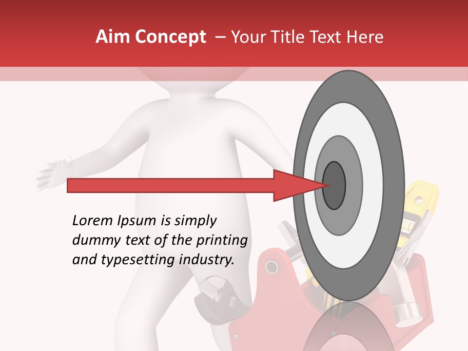 Hammer Repairman Run PowerPoint Template