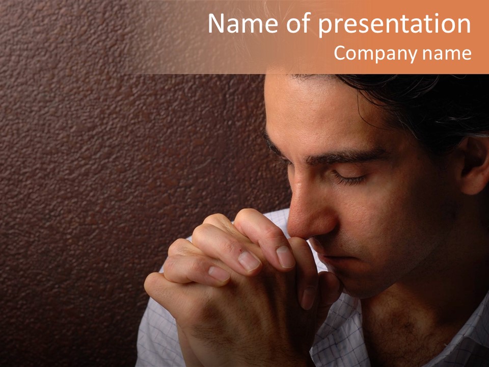 Thoughtful Christ Believe PowerPoint Template