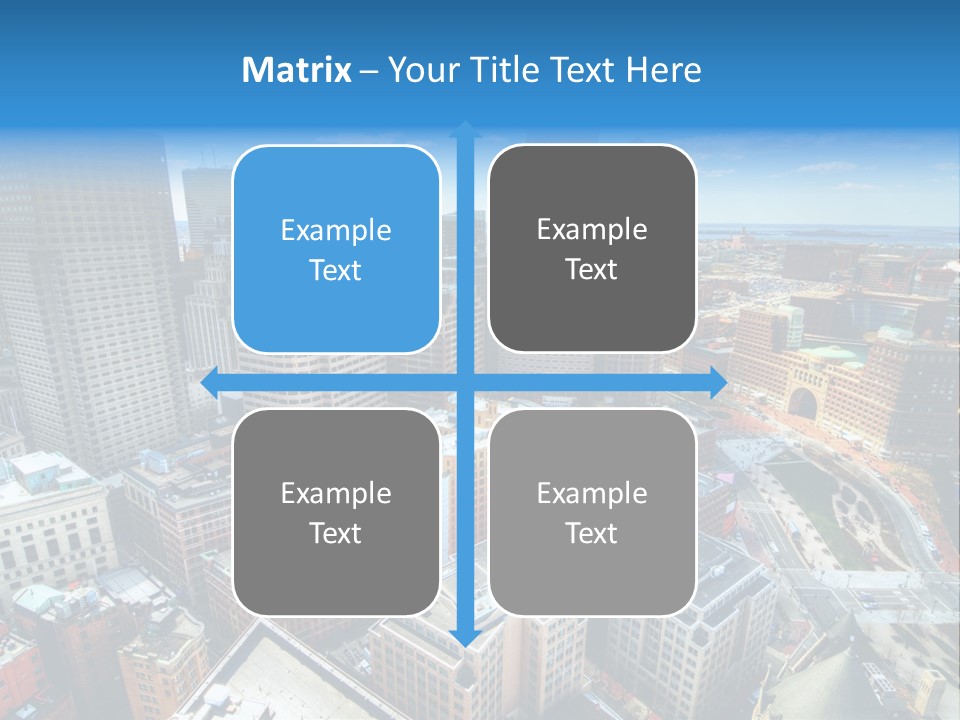 Cityscape City Boston PowerPoint Template