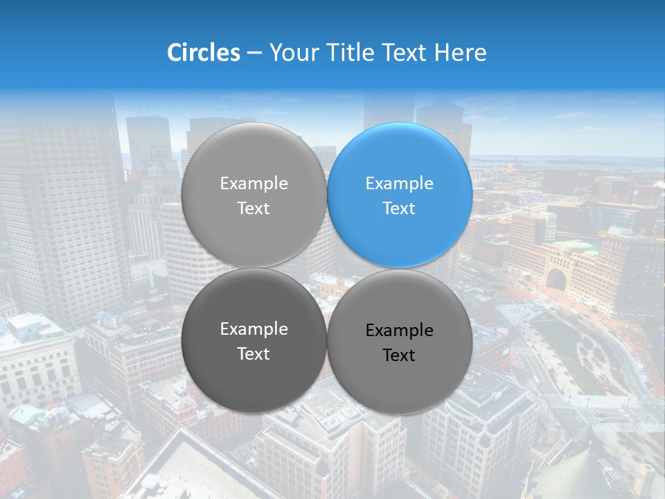 Cityscape City Boston PowerPoint Template