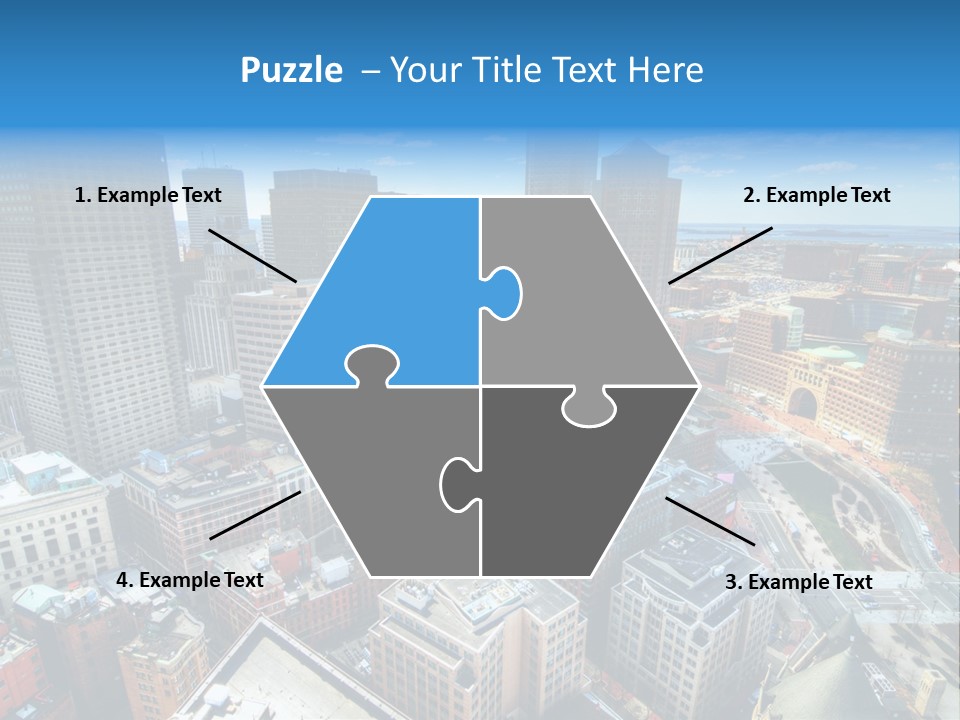Cityscape City Boston PowerPoint Template