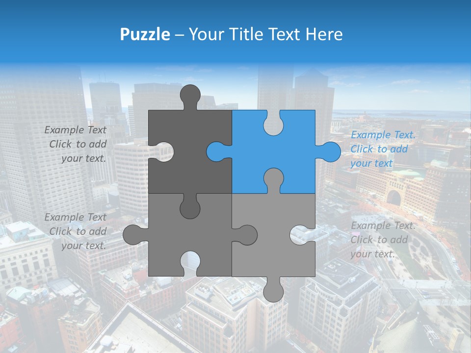 Cityscape City Boston PowerPoint Template