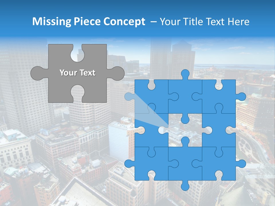 Cityscape City Boston PowerPoint Template