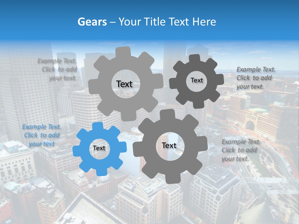 Cityscape City Boston PowerPoint Template