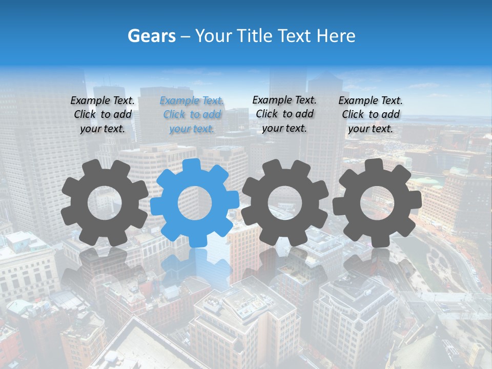 Cityscape City Boston PowerPoint Template