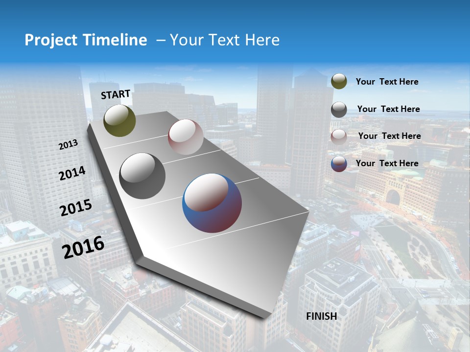 Cityscape City Boston PowerPoint Template