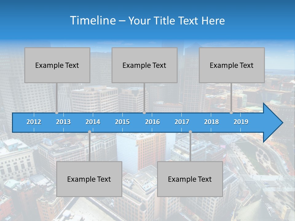 Cityscape City Boston PowerPoint Template