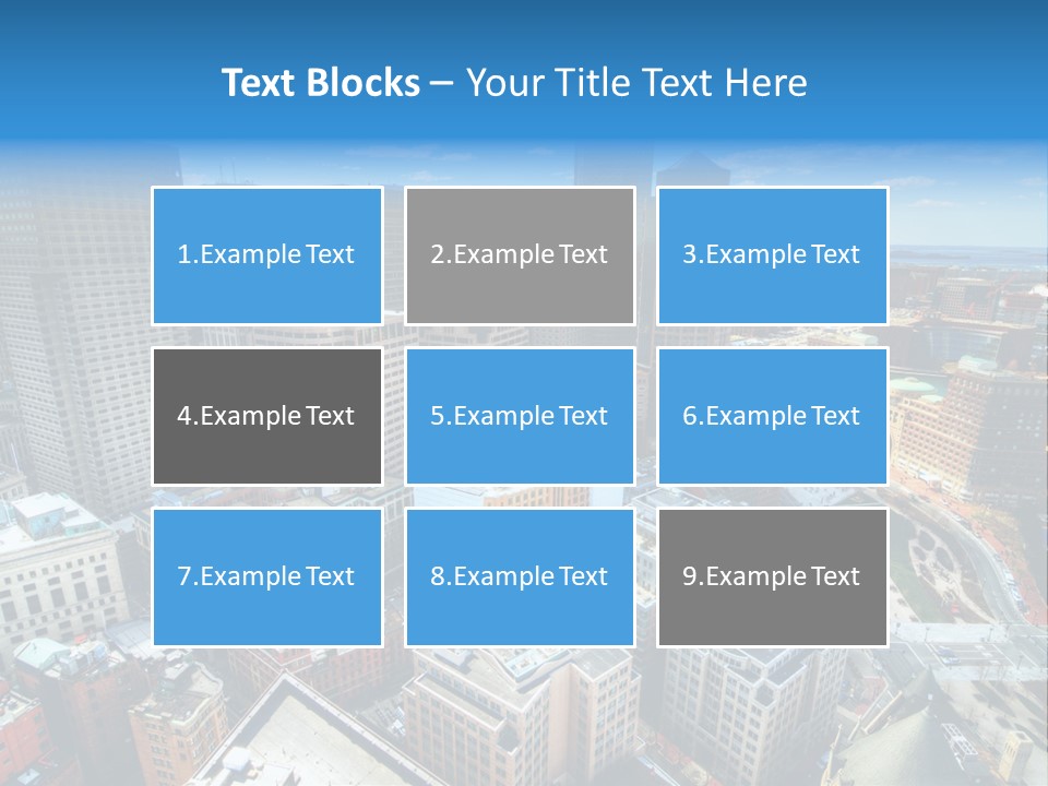 Cityscape City Boston PowerPoint Template