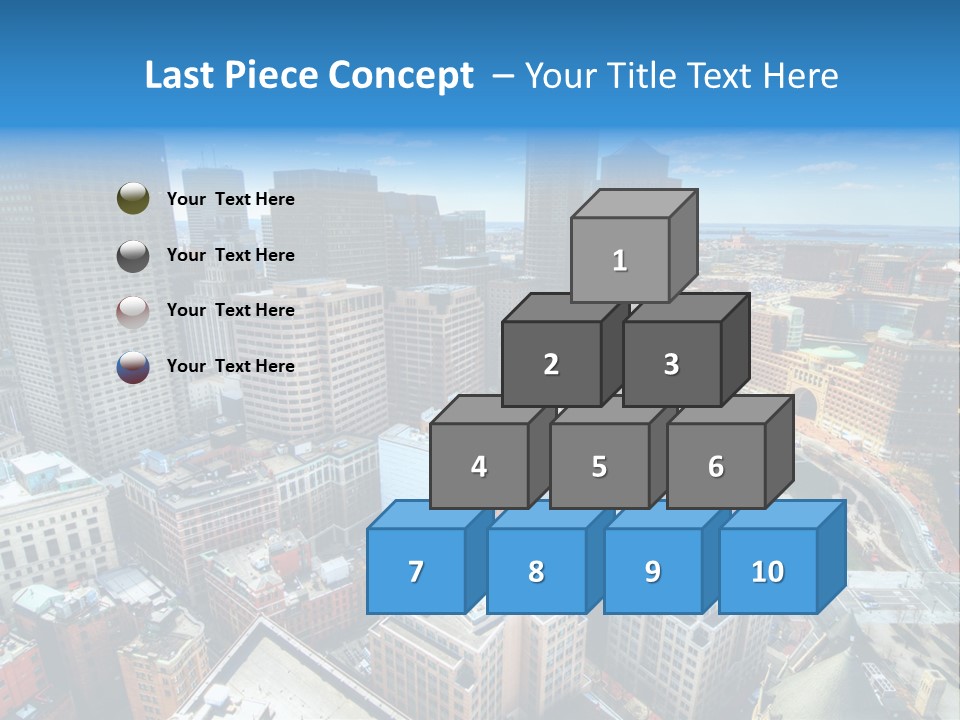 Cityscape City Boston PowerPoint Template