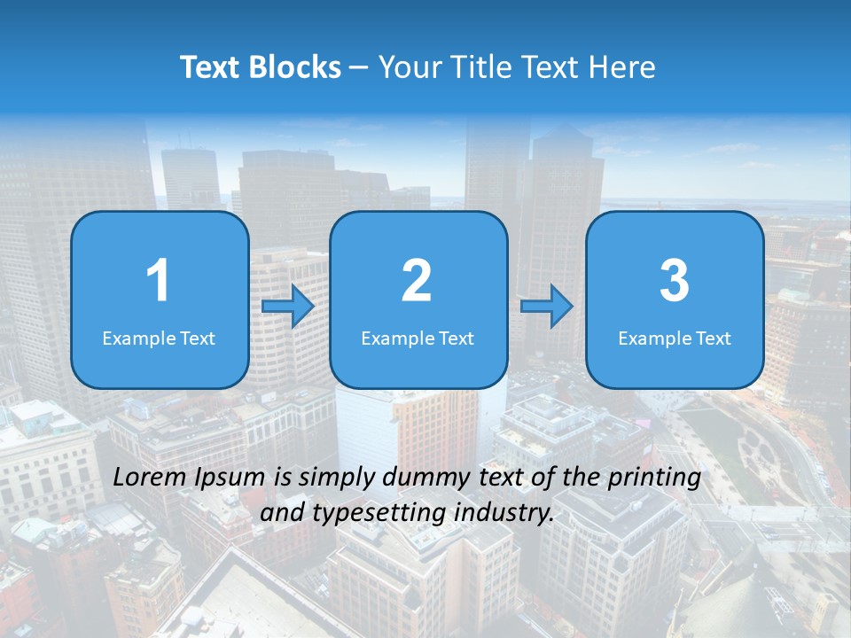 Cityscape City Boston PowerPoint Template
