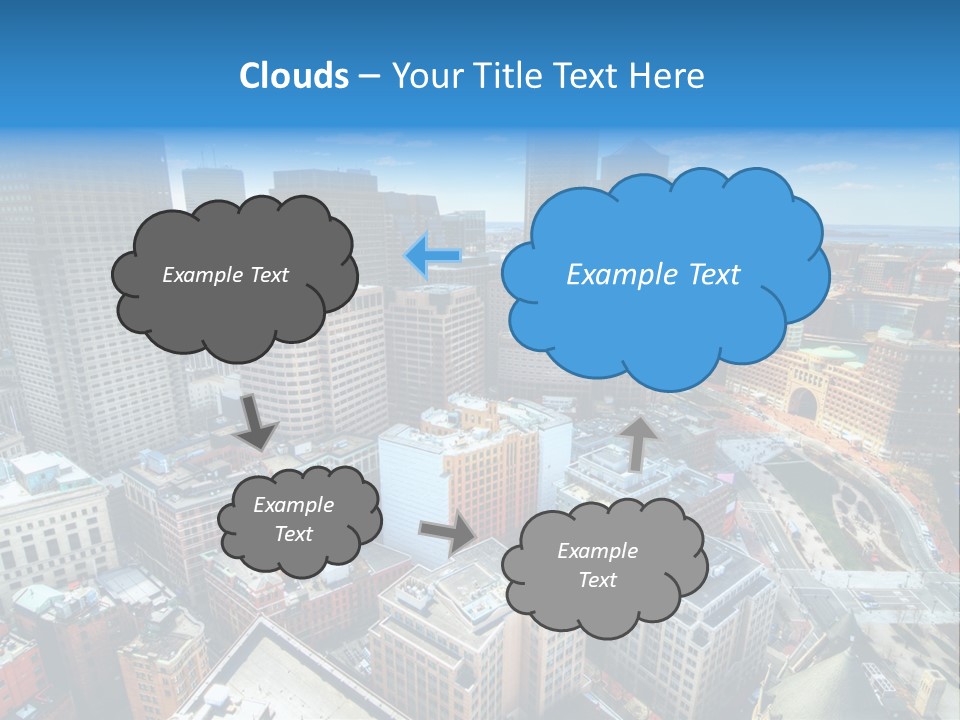 Cityscape City Boston PowerPoint Template
