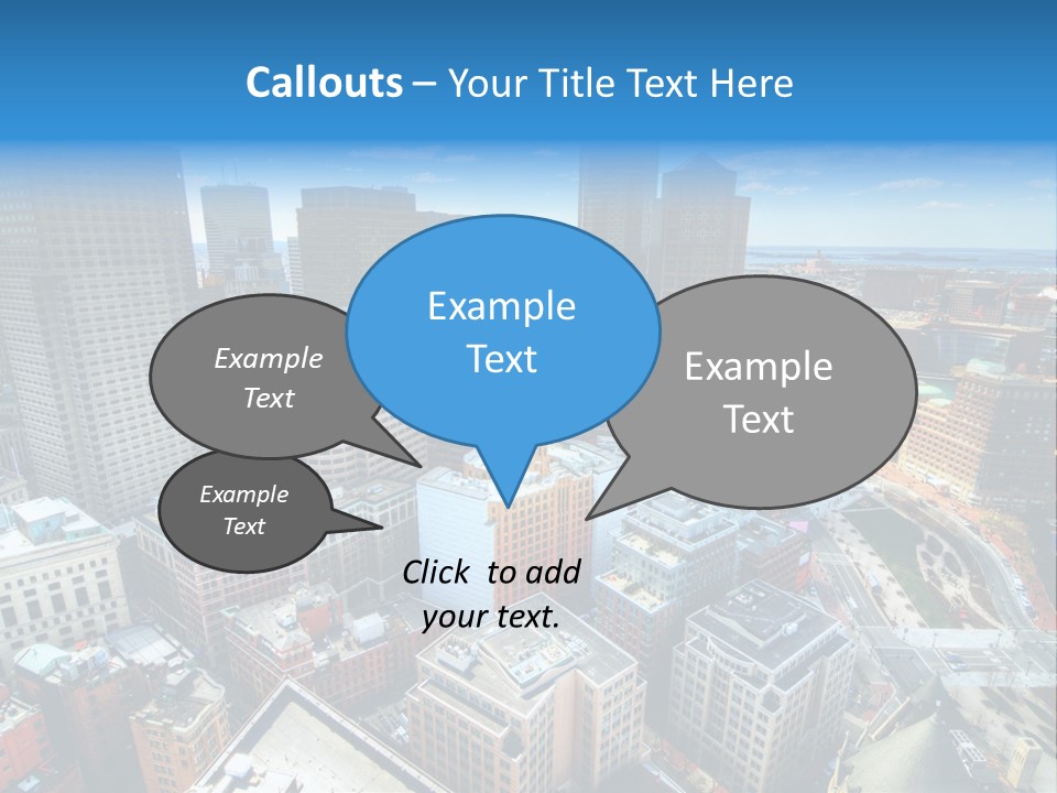 Cityscape City Boston PowerPoint Template