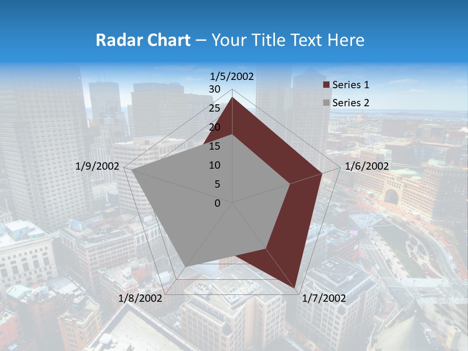 Cityscape City Boston PowerPoint Template