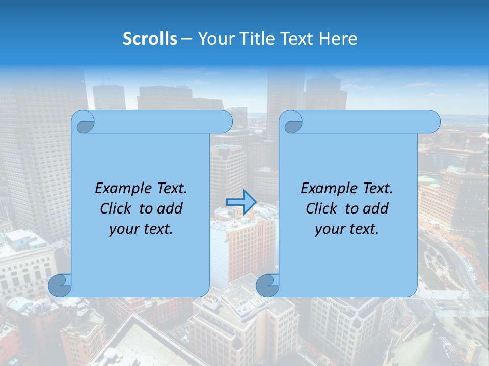Cityscape City Boston PowerPoint Template