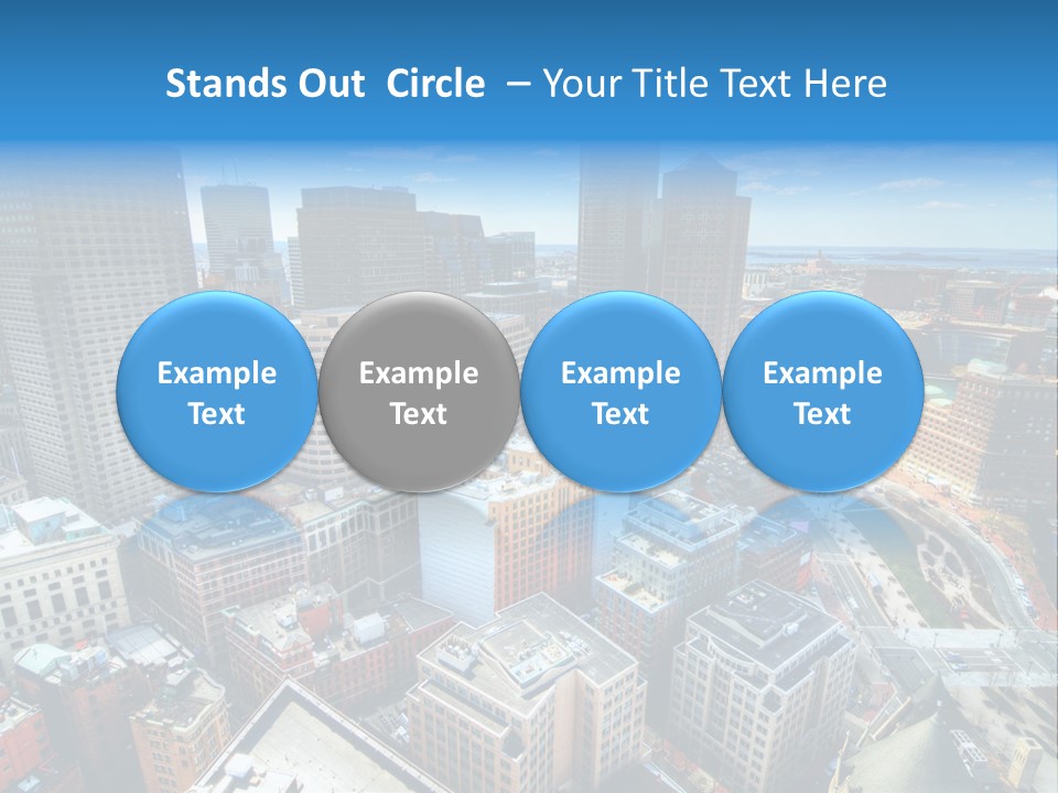 Cityscape City Boston PowerPoint Template