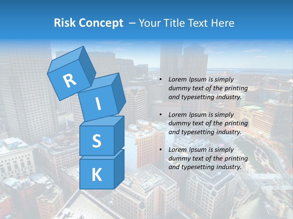 Cityscape City Boston PowerPoint Template