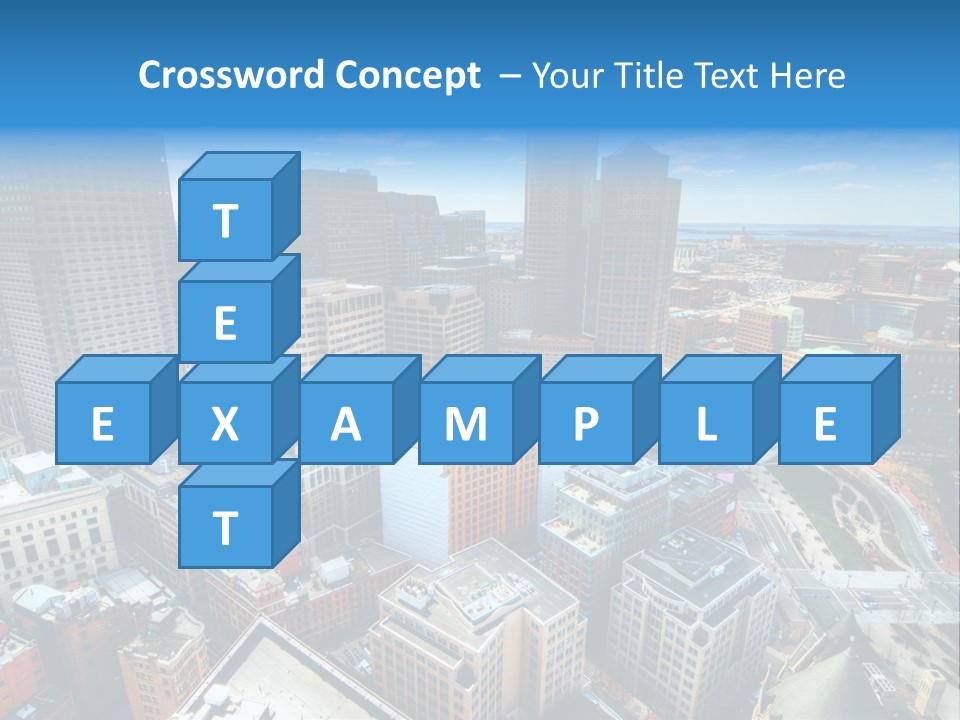 Cityscape City Boston PowerPoint Template