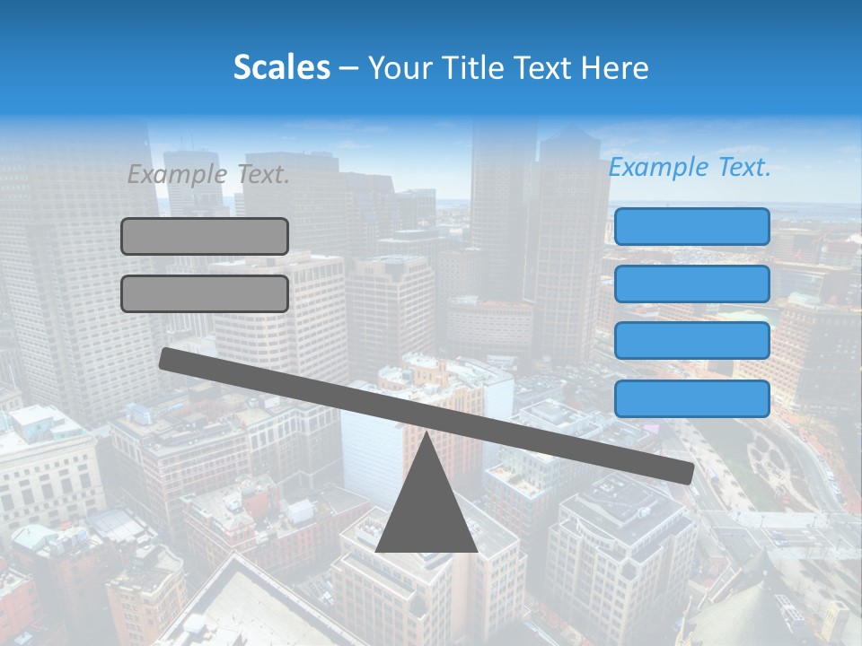 Cityscape City Boston PowerPoint Template