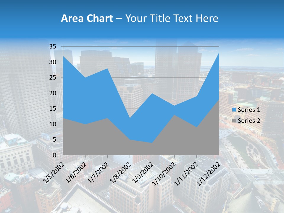 Cityscape City Boston PowerPoint Template