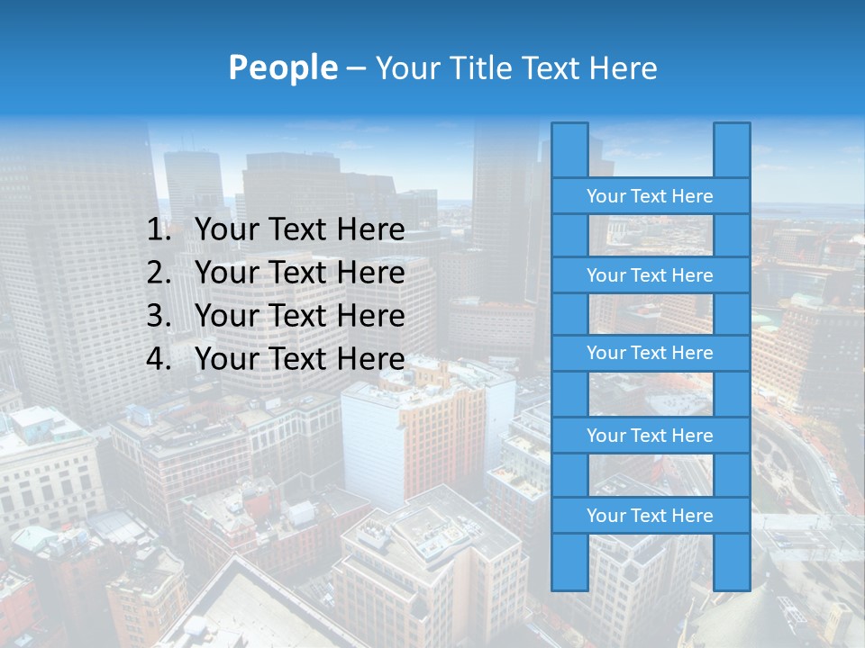 Cityscape City Boston PowerPoint Template