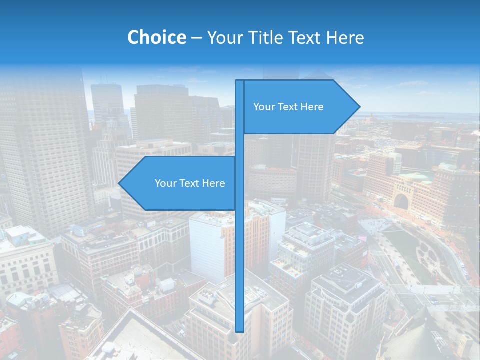 Cityscape City Boston PowerPoint Template