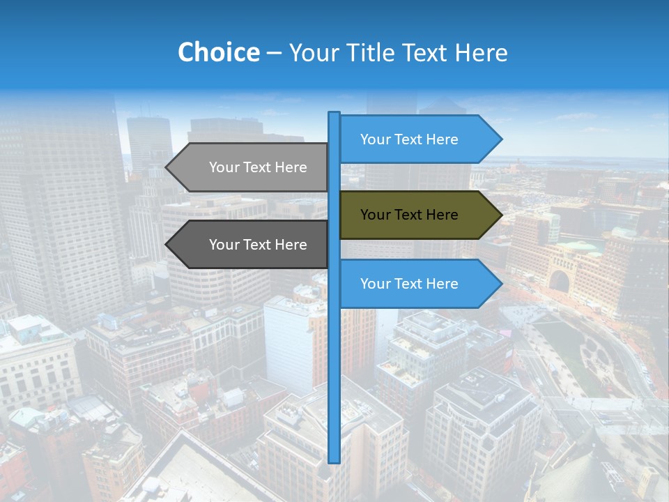 Cityscape City Boston PowerPoint Template