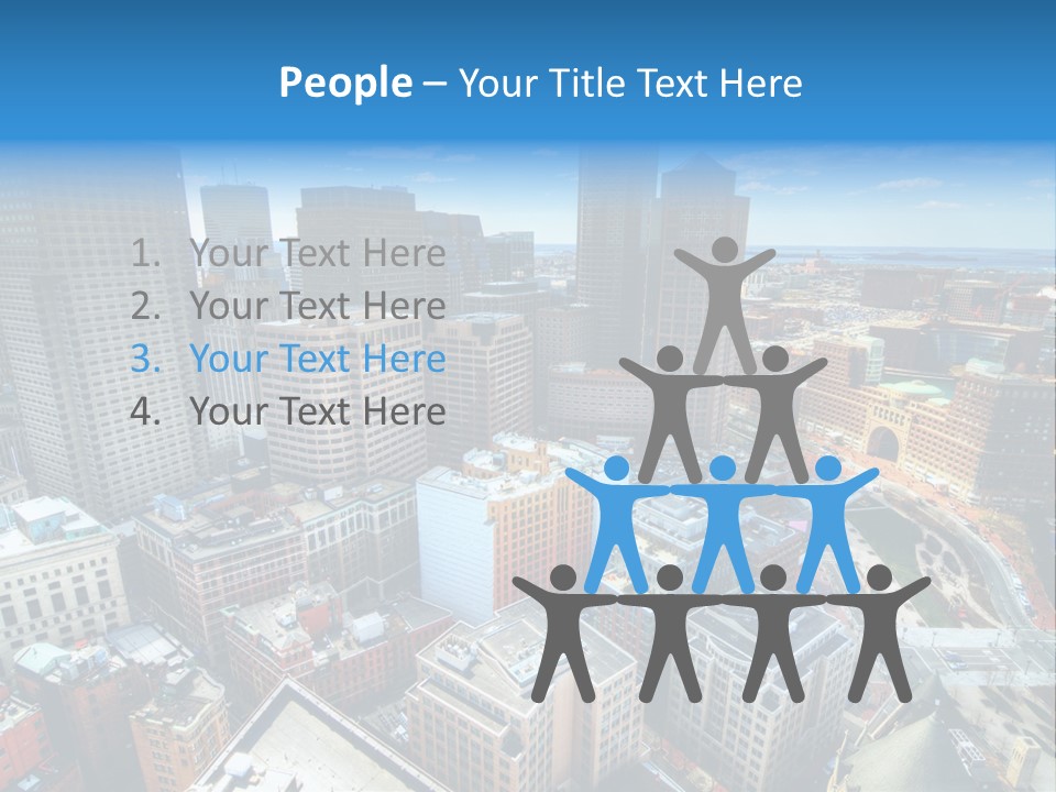 Cityscape City Boston PowerPoint Template