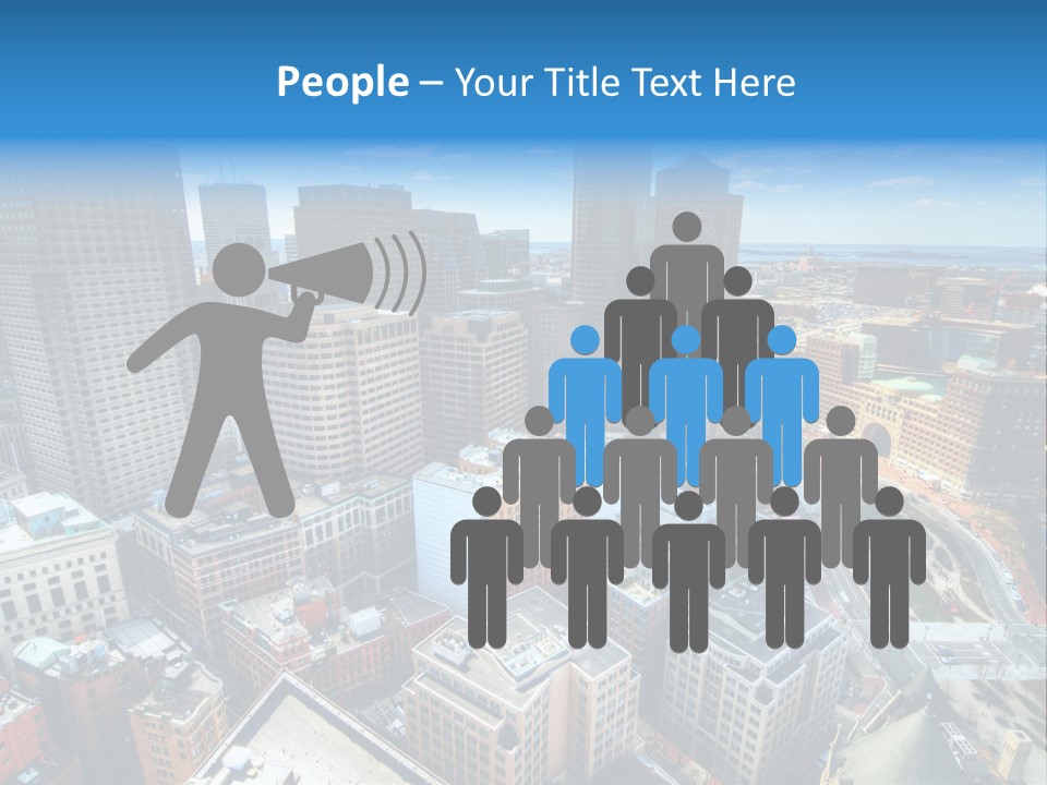 Cityscape City Boston PowerPoint Template